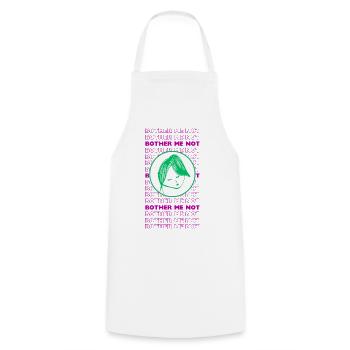 Ne m’embêtez pas – Design sarcastique minimal - Tablier de cuisine - blanc - Devant - AI Model Male 185 dark (185cm)