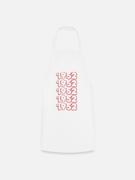 Geburtsjahr 1952 - Kochschürze - Weiß