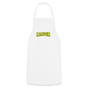 CAMPER Style Rétro Varsity - Tablier de cuisine - blanc - Devant - AI Model Male 185 dark (185cm)