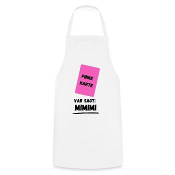 Pink Card - Cooking Apron - white - Front - AI Model Male 185 dark (185cm)