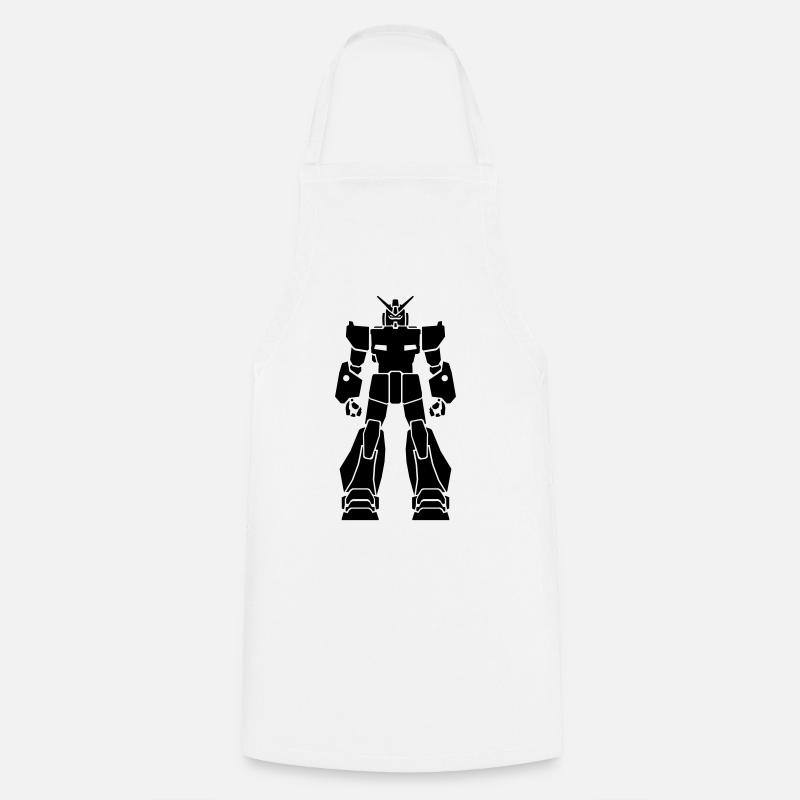 Gundam_1 - Kochschürze - Weiß
