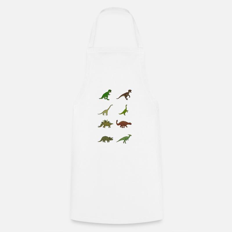 Dinosaurs - Cooking Apron - white