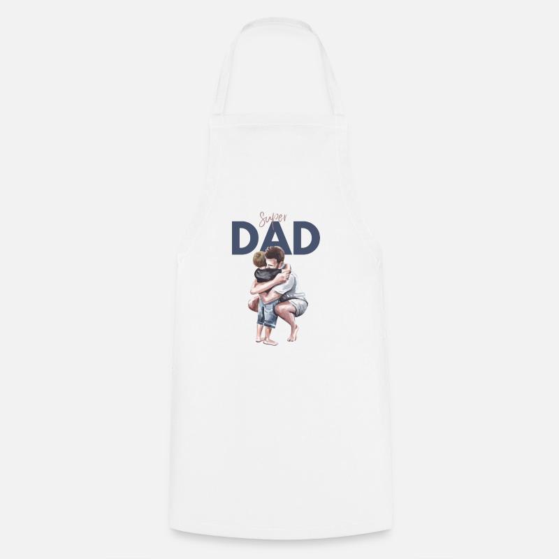 Super papa - Tablier de cuisine - blanc