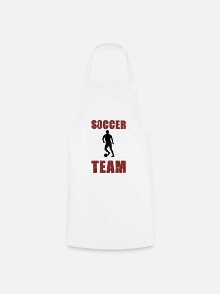 soccer player team - Kochschürze - Weiß