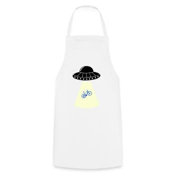Vélo OVNI - Tablier de cuisine - blanc - Devant - AI Model Male 185 dark (185cm)