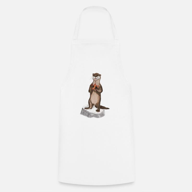 Otter - Kochschürze - Weiß