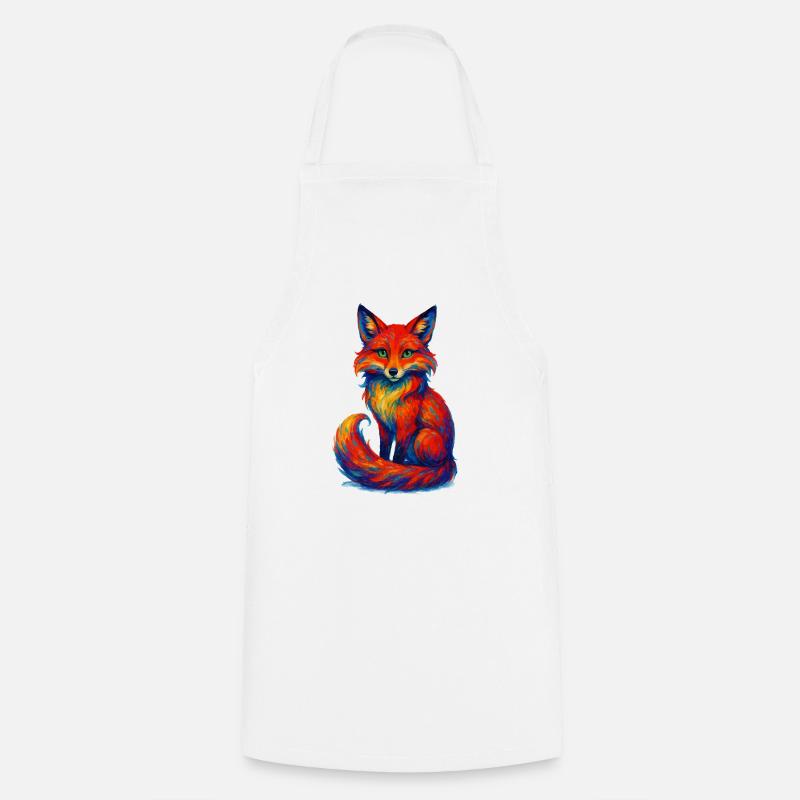 fuchs tier - Kochschürze - Weiß