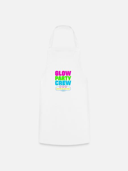 Glow Party Crew - Kochschürze - Weiß