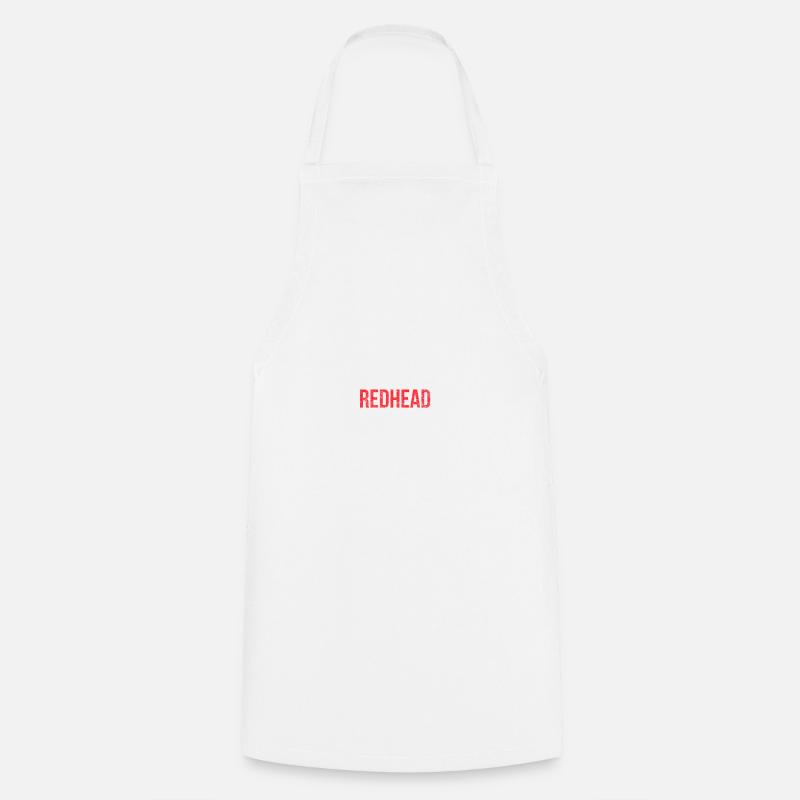Dibs On The Redhead - Cooking Apron - white