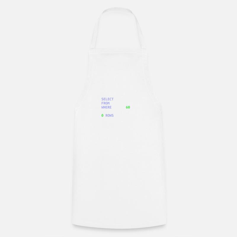 Software-Entwickler SQL Coder Geek Geschenk - Kochschürze - Weiß