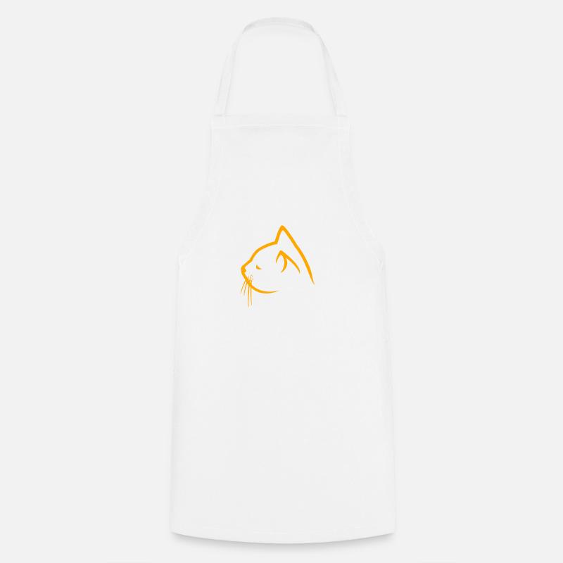 Cats Catstyle cat face - Cooking Apron - white