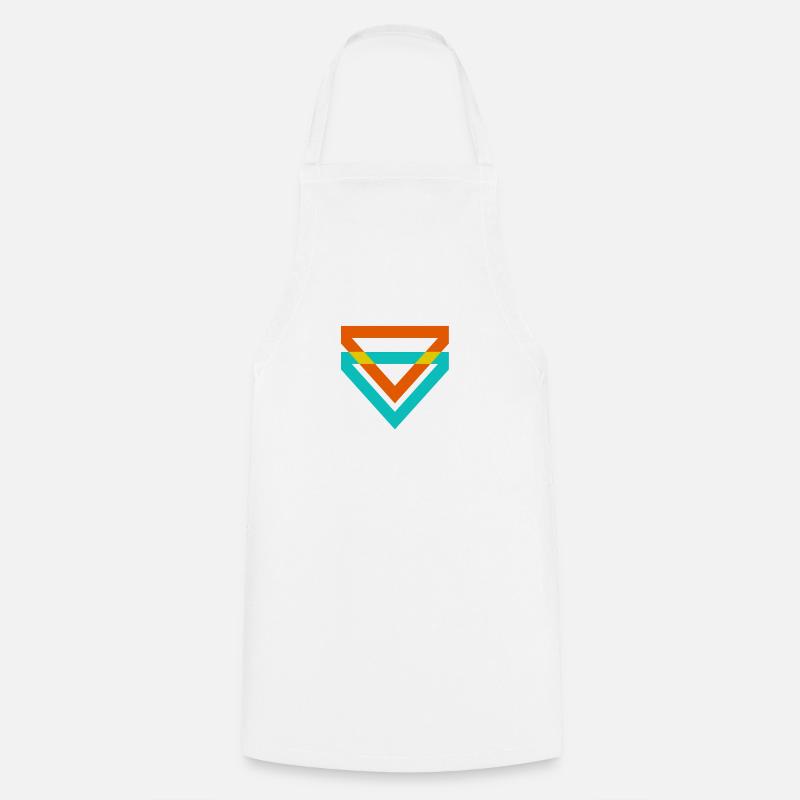 Triangle Triangles sont une sorte d'illusion - Tablier de cuisine - blanc