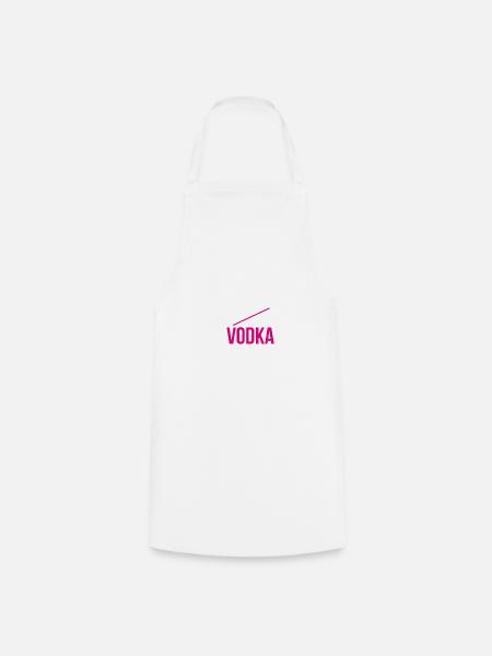 Vodka, Wodka, - Kochschürze - Weiß