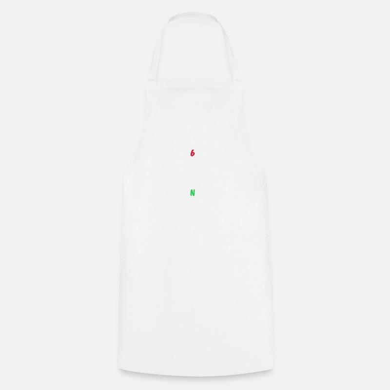 1N23456 Motorcycle Gear Shift Racing Gift - Cooking Apron - white