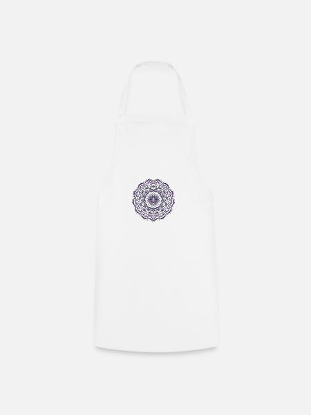 Mandala - Kochschürze - Weiß