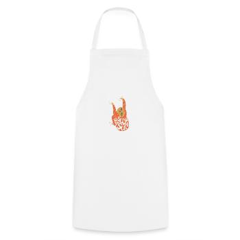 Sloth Slow but Sure - Cooking Apron - white - Front - AI Model Male 185 dark (185cm)