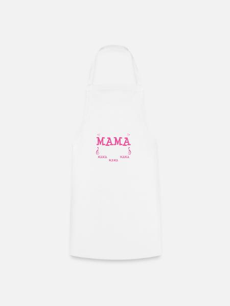 ...vollständiger Name: Mama Mama Mama... - Geschen - Kochschürze - Weiß