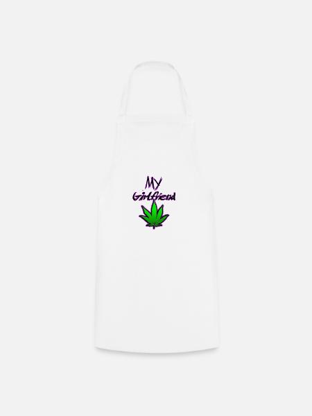 Meine Freundin Cannabis - Kochschürze - Weiß