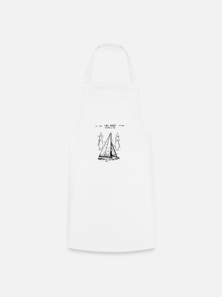 Segeln, Segelboot, Segler Skipper Geschenk - Kochschürze - Weiß