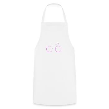 Bicycle, road bike, bicycle women gift - Cooking Apron - white - Front - AI Model Male 185 dark (185cm)