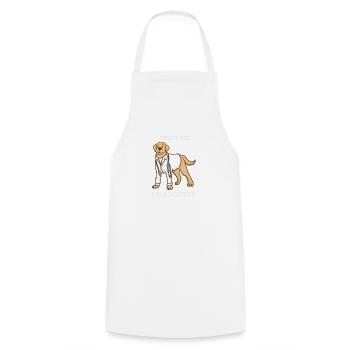 Dog - Doctor - Doctor - Trust - Gift - Cooking Apron - white - Front - AI Model Male 185 dark (185cm)