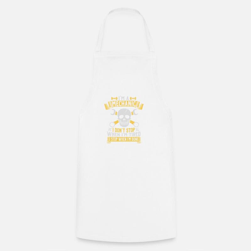 I'ma mechanic - Cooking Apron - white