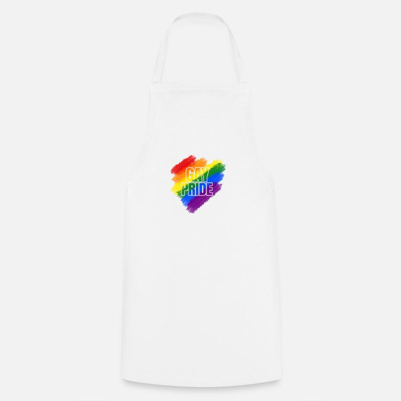 Gay Pride, Pride, Rainbow, Rainbow, Gift - Cooking Apron - white