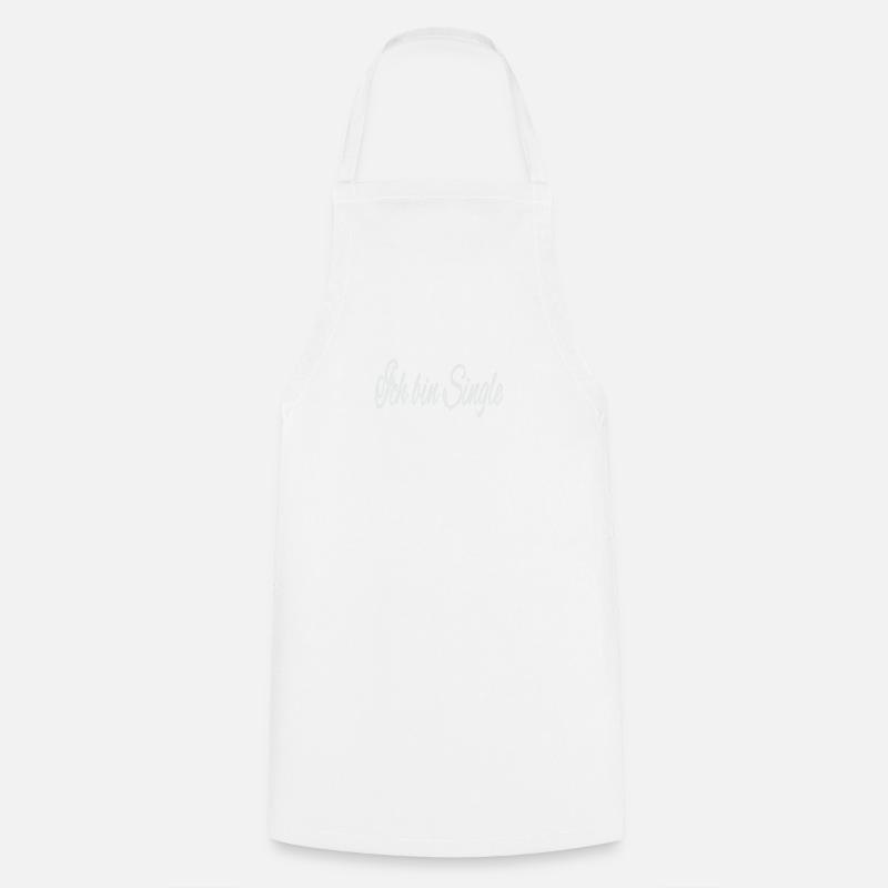 Je suis célibataire - Tablier de cuisine - blanc