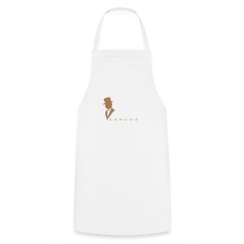 Motif de tatouage - Tatooed Gentleman - Encre tatouée - Tablier de cuisine - blanc - Devant - AI Model Male 185 dark (185cm)