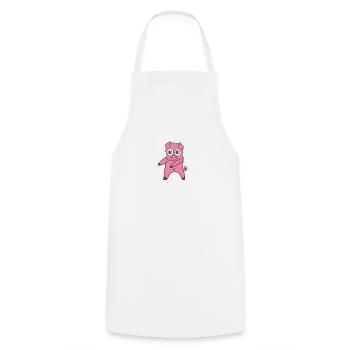 Floss Dance Move Pig - Cooking Apron - white - Front - AI Model Male 185 dark (185cm)