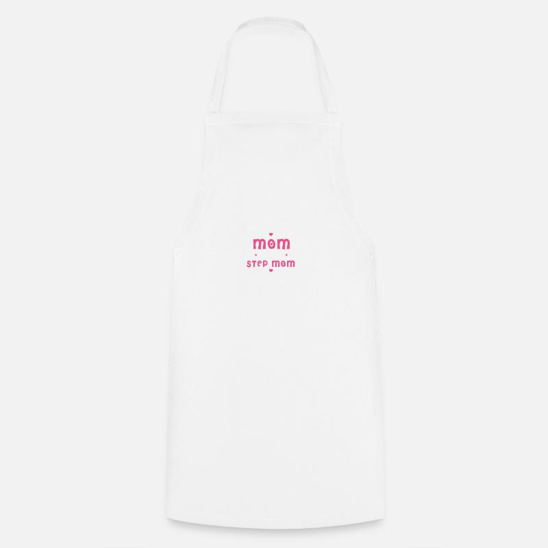 Mère et belle-mère - maman et belle-mère - Tablier de cuisine - blanc
