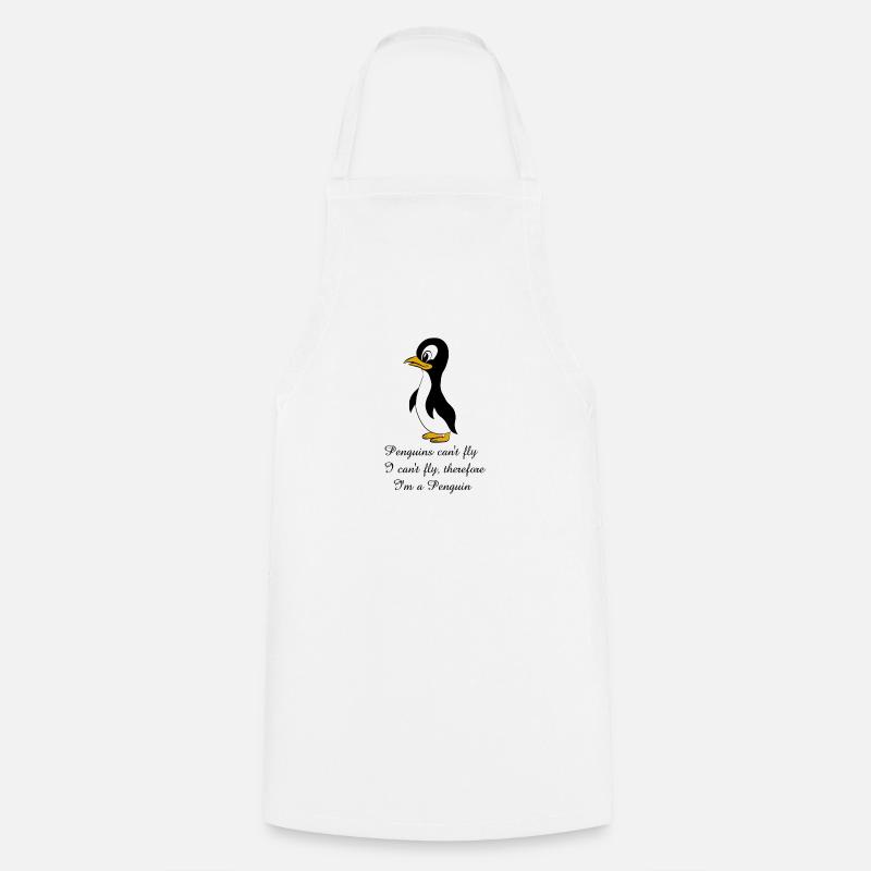 Pinguin Sprüche - Kochschürze - Weiß