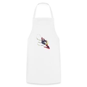 Gymnastique rythmique / gymnastique / gymnastique - Tablier de cuisine - blanc - Devant - AI Model Male 185 dark (185cm)