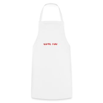 Love you fuck you - Cooking Apron - white - Front - AI Model Male 185 dark (185cm)