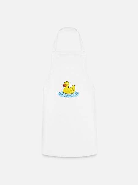 Badeente - Kochschürze - Weiß