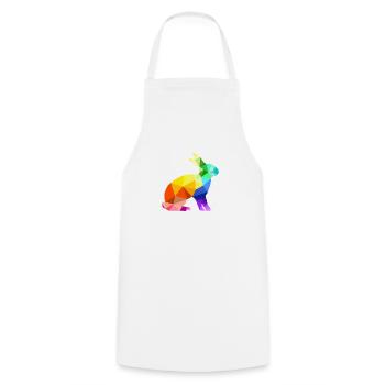 lièvre - Tablier de cuisine - blanc - Devant - AI Model Male 185 dark (185cm)