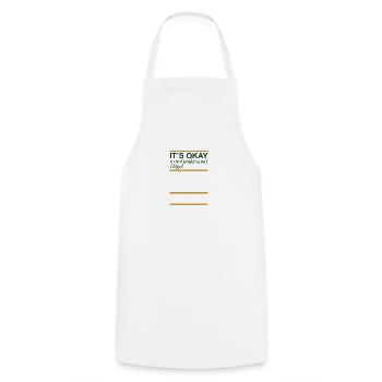 Rien à comprendre est OK Hegel cadeau - Tablier de cuisine - blanc - Devant - AI Model Male 185 dark (185cm)