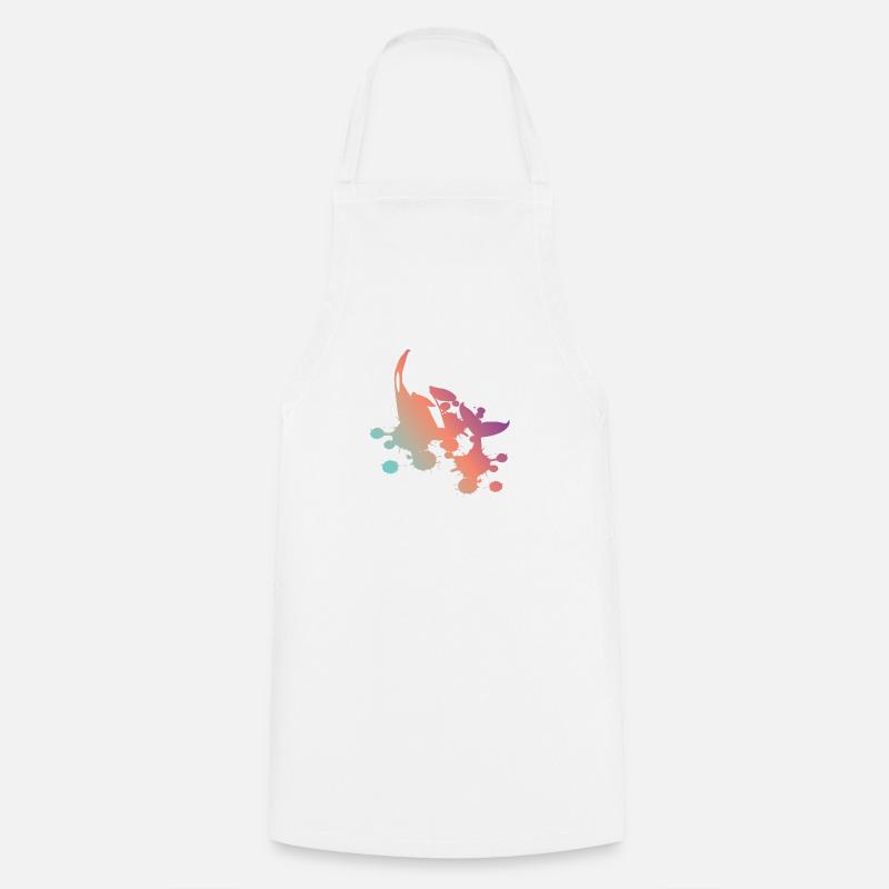 Orca Wal Pastell Verlauf Geschenk - Kochschürze - Weiß