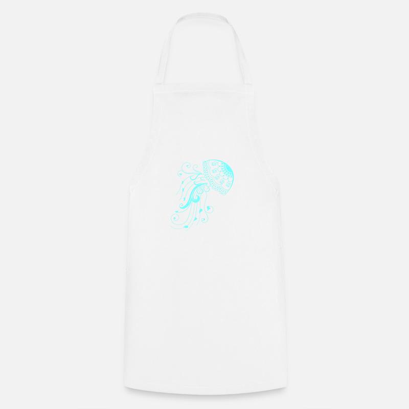 jellyfish - Cooking Apron - white