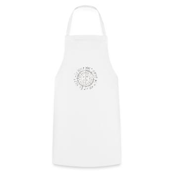 Chimie Éléments Science Code Soleil Cadeau - Tablier de cuisine - blanc - Devant - AI Model Male 185 dark (185cm)