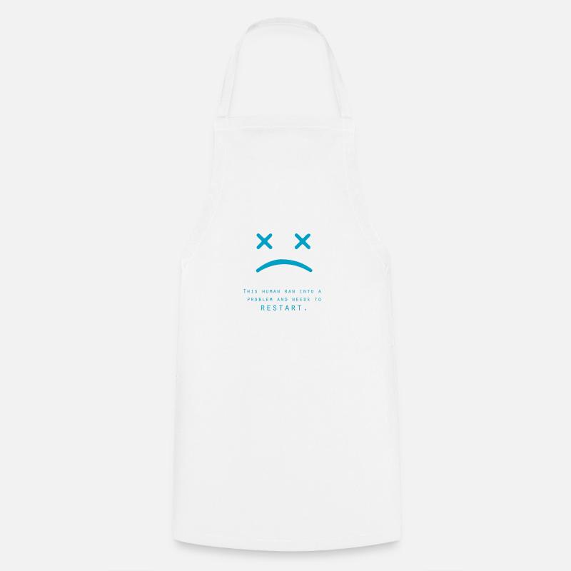 ordinateur - Tablier de cuisine - blanc