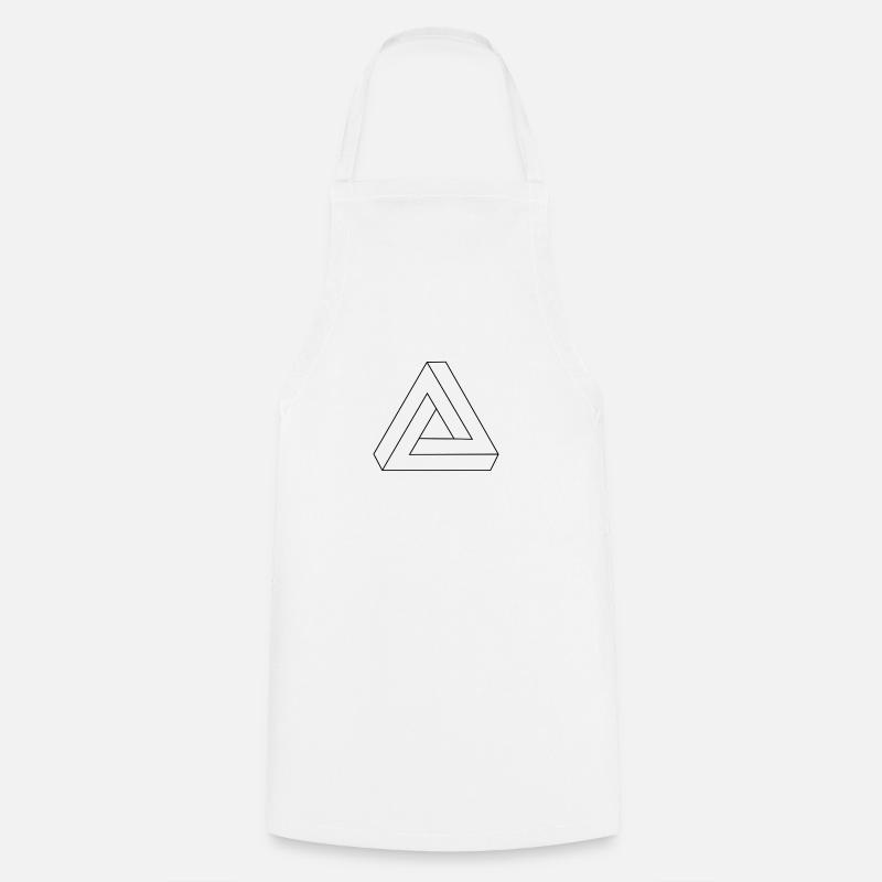 Le triangle de Penrose - Tablier de cuisine - blanc