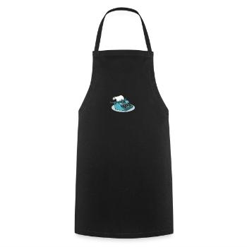 Livre écrit Auteur Rédacteur Rédacteur - Tablier de cuisine - noir - Devant - AI Model Male 185 dark (185cm)