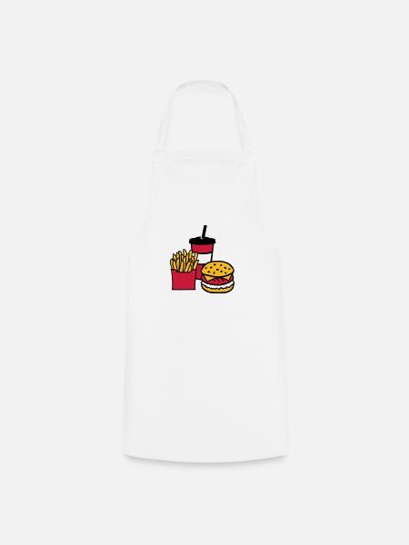 Fast food - Tablier de cuisine - blanc