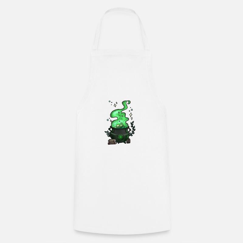 Chaudron de sorcière original - Tablier de cuisine - blanc