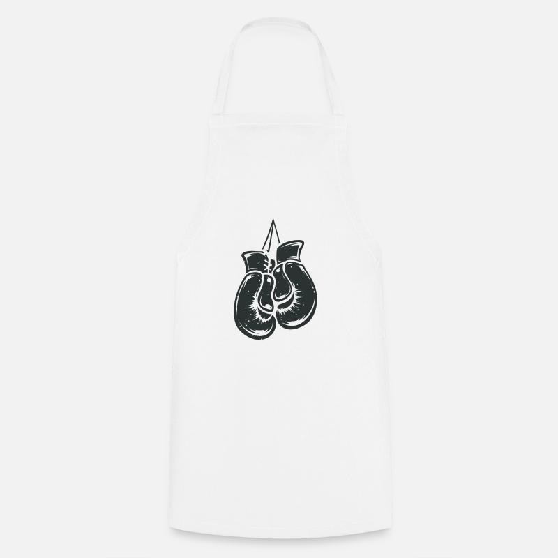 boxe - Tablier de cuisine - blanc