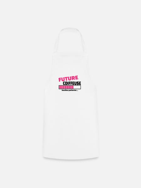 future coiffeuse - Tablier de cuisine - blanc