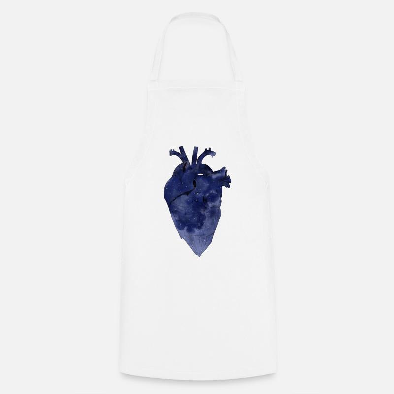 Heart - Cooking Apron - white