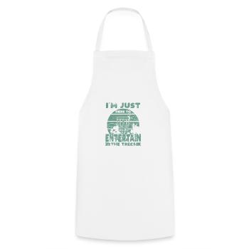 Devis Disc Golf - Tablier de cuisine - blanc - Devant - AI Model Male 185 dark (185cm)