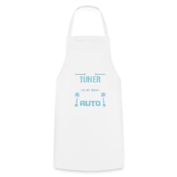 Tuner Auto Pause, lustiges Tuning Shirt Tunershirt - Kochschürze - Weiß - Vorne - AI Model Male 185 dark (185cm)